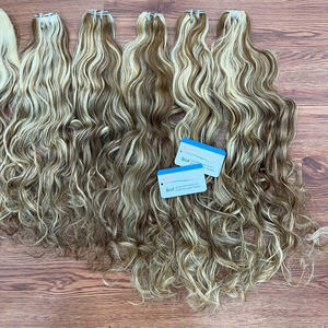 Nouveau produit Extensions de cheveux vietnamiens complètes à double tirage Paquets de cheveux de trame de couleur piano brute Ondulés naturels Nouvelle arrivée - Product Image 4
