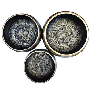 ชามร้องเพลงดีไซน์แบบโบราณทำจากทองเหลืองล้วนมีหลายสีดีไซน์รูปทรง - Product Image 5