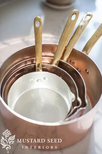 Poêles à sauce en métal de finition brillante Articles de cuisine parfaits adaptés à la maison Hôtel et Restaurant Utilisation Casseroles à sauce lourdes en cuivre - Product Image 2