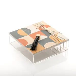 Boîte à bonbons en acrylique Meilleure vente Boîte à bonbons à dessert de forme carrée faite à la main Pot à sucre Boîte à chocolat en métal de grande taille - Product Image 1