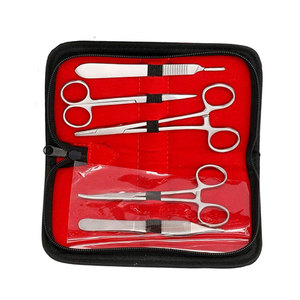 Kit de suture pour la formation chirurgicale, comprenant des ciseaux, des pinces, un coussin de suture en silicone, une aiguille, à un prix raisonnable - Product Image 3