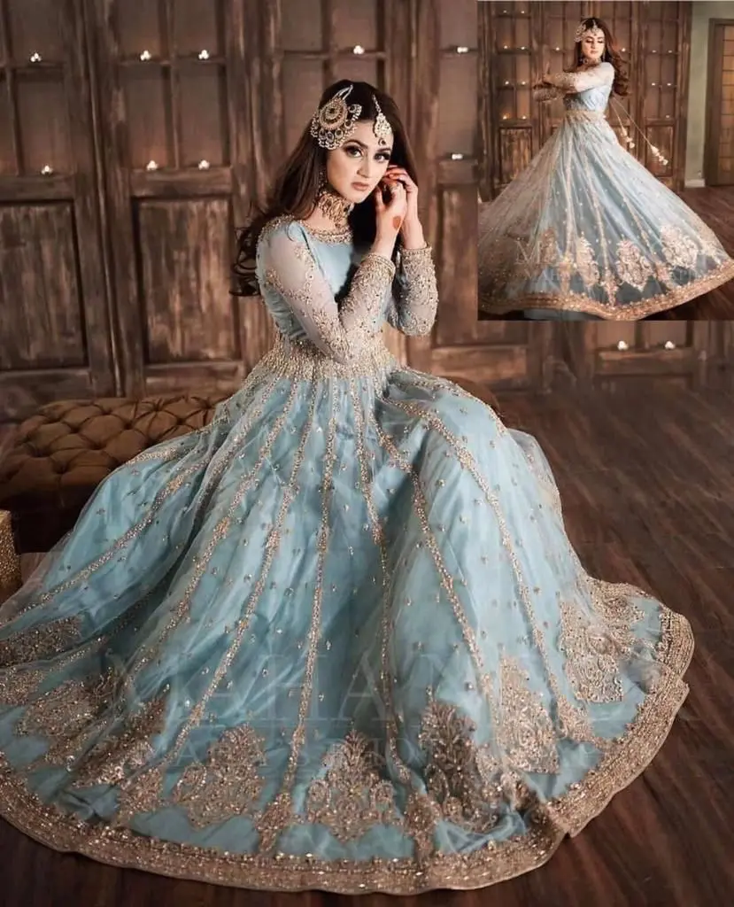 Festliche Anlässe Kleider Stilvolle Party kleider Pakistani sche und indische Kleidung Braut mode Kleider Party kleidung