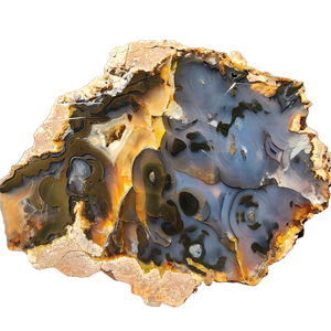 Nave WW gratuita-grande uovo di tuono, agata tagliata, decorazioni per la casa curative, Geode, lastra di agata blu scuro, pietra naturale, agata naturale