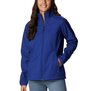 Veste Softshell entièrement personnalisée pour femmes, fabrication en gros, haute qualité, imperméable, veste Softshell à fermeture éclair pour femmes - Product Image 1