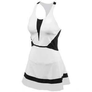 Vestido DE TENIS transpirable para mujer con logotipo personalizado, falda de tenis corta de diseño personalizado con malla en los lados, conjunto de uniforme de tenis - Product Image 2