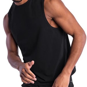 Men <b>tank</b> <b>top</b> Men's <b>Black</b> Sleeveless <b>Tank</b> <b>Top</b> O-Neck Casual Knitted Breathable Solid Color Polyester Vest affordable men <b>tank</b> <b>top</b> - Product Image 5