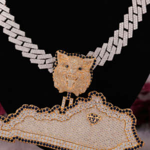 Personalizado Funky 925 colgante de plata esterlina Moissanite diamante y mapa estético helado estilo Hip Hop para fiesta o regalo - Product Image 2