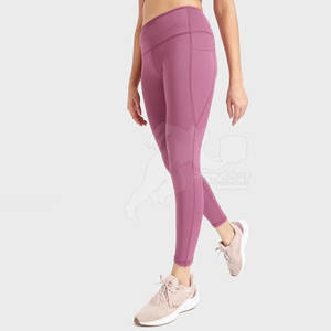 2025 qualité supérieure adulte femmes Legging léger respirant sans couture Scrunch bout à bout taille élastique solide meilleure vente - Product Image 2