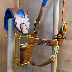 Caballo de cuero Bitless Brida Nuevo estilo inglés Doma Brida Piel de vaca genuina Caballo Headstall Productos de cuero Premium para caballos - Product Image 2
