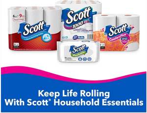 Scott ComfortPlus Large <b>Jumbo</b> <b>Roll</b> <b>Toilet</b> Paper 18 Disposable Antibacterial <b>Rolls</b> (Pack of 2) Soft and Strong Bath Tissue - Product Image 6