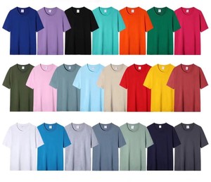 T-shirt à manches courtes ample en coton 100% respirant de haute qualité sur mesure pour homme, taille grande, coupe ample - Product Image 6