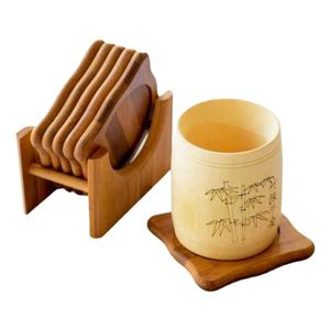 Posavasos de madera hechos a mano de estilo clásico más vendidos para té y café para decoración de hoteles y restaurantes - Product Image 1