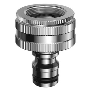 Claber <b>Quick</b> Coupling Metal Jet 9603 Irrigation Tap <b>Connector</b> (1"- 3/4"F) for Garden Water for Outdoor Use - Product Image 1