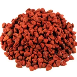 고품질 annatto 건조 분말 포장 병 50g 100g 대량 수출 천연 순수 식품 색상 오렌지 진한 빨강