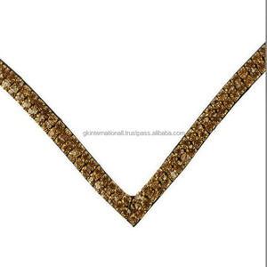 Bandeau à sourcils multicolore en cristal, 2 m de bonne qualité, en forme de V, décoratif, Type de sourcils cheval - Product Image 4