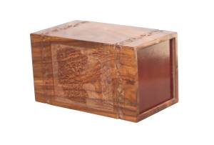 Urnas de madera hechas a mano para cremación, urnas funerarias decorativas para hombre y mujer a bajo precio - Product Image 5