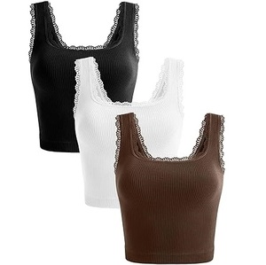 Débardeur sans manches pour femmes personnalisé de haute qualité respirant léger dernier produit en gros gilet ajusté filles hauts sexy - Product Image 1