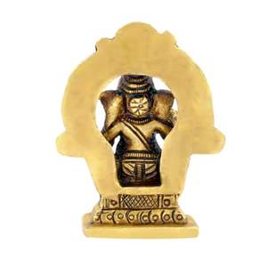พระพิฆเนศกรอบทองเหลืองรูปปั้นวินายัคพระพิฆเนศรูปพระพิฆเนศของตกแต่งบ้านรูปปั้นนำโชคและความสำเร็จของขวัญดิวาลี - Product Image 3