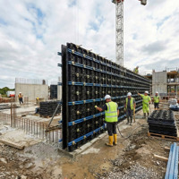 Panneau de coffrage en plastique léger MINGLEI, montage facile, pour système de mur en béton de construction
