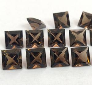 ควอทซ์ทรงสี่เหลี่ยมสีสโมควีทซ์ทรงหลวม7มม. ธรรมชาติ - Product Image 5