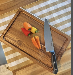 Tabla de cortar de cocina ecológica, tabla de cortar de madera, bloque de carnicero de madera de nogal negro Reversible para carne y verduras - Product Image 2