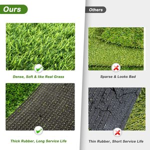 Alfombrilla de hierba para entrenamiento de orinal para perros, aspecto de césped artificial, segura para mascotas, lavable, para interior y exterior - Product Image 5