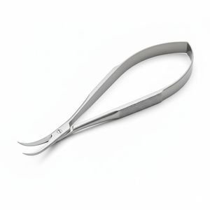 Tijeras de microcirugía ocular Castroviejo, micropuntas romas rectas, mango de resorte de acero inoxidable, instrumentos quirúrgicos oftálmicos - Product Image 1