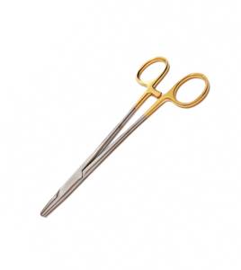 Porte-aiguilles Crile-Wood Med Med Corp en acier inoxydable, articulation manuelle, finition satinée, droit, 150 mm MM-1125-4, instrument chirurgical - Product Image 3