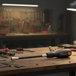 Clés à douille hexagonales flexibles chromées avec poignée confortable - Product Image 3