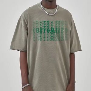 Nouveau Style pour hommes vente chaude lettre imprimée personnalisée col rond à manches courtes t-shirt décontracté t-shirt vêtements de sport - Product Image 2