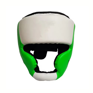 Protector de cabeza de goma de cuero transpirable de dos tonos, nuevo diseño, equipo de entrenamiento, diferentes colores, protector de cabeza de boxeo, casco de boxeo - Product Image 1