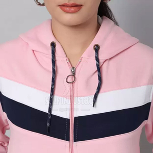 Sudaderas con capucha elásticas con cremallera transpirable de alta calidad para mujer, ropa de calle, estilo informal, Logo frontal, cuello con capucha, gran oferta para invierno - Product Image 5