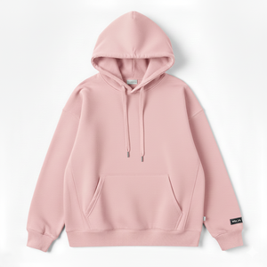 Sweat à capuche en polaire uni personnalisé en gros |   Sweat à capuche unisexe avec poche kangourou |   Sweat-shirt à étiquette privée OEM - Product Image 2