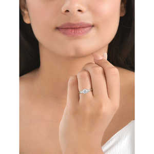 Adjustable 3 Stone Stylish Diamond Look <b>Ring</b> <b>for</b> <b>Men</b> and Women - Product Image 4