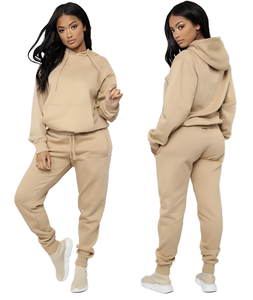 Ensemble de survêtements 2 pièces OEM personnalisés pour femmes Combinaison d'hiver avec couleur et impression personnalisées - Product Image 1