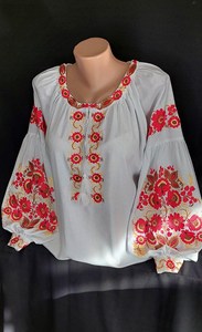 Vestido de novia de Mujer Bonita a la moda bohemio bordado ucraniano, vestido de caftán bohemio hecho a medida para mujer, decoración de corbata con borlas - Product Image 5