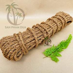 Fabricante DE FÁBRICA DE Vietnam de fibra de coco hecha a mano natural cuerda decorativa giro ecológico de alta calidad para manualidades DIY - Product Image 1
