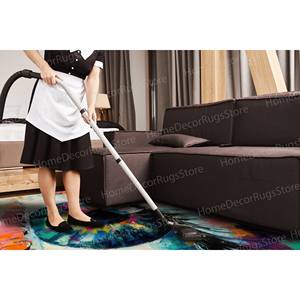 Colorful Graffiti Printed <b>Rug</b> - Modern <b>Chenille</b> Area <b>Rug</b> for Home Decor,Goblen <b>Rug</b> - Product Image 5