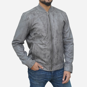 Men <b>Winter</b> <b>Leather</b> <b>Jacket</b> Casual Streetwear Cowhide Genuine <b>Leather</b> Eco-Friendly Breathable Custom Print OEM Wholesale - Product Image 1
