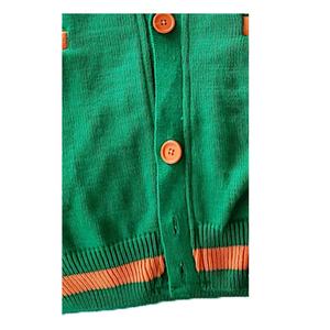 Customizable Patchwork Long Sleeve Winter Knit Cardigan for Women <b>Men</b> Plus Size Casual Style Button Decoration Spring Sorority - Product Image 6