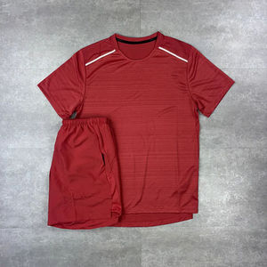 Conjunto de chándal cortavientos de nailon de alta calidad, chándales de rayas reflectantes con estampado transpirable a prueba de viento para hombres para primavera invierno - Product Image 6