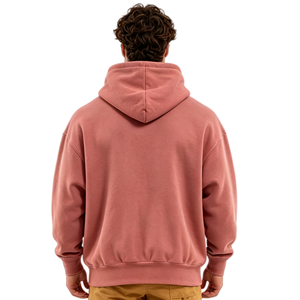 Sudadera con Capucha Oversize con Cremallera, Estilo Urbano, Bordado de Logotipo Personalizado, Venta al por Mayor OEM, Felpa Transpirable/Sostenible/de Secado Rápido, Unisex - Product Image 3