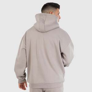 Novedad, Sudaderas Extra Grandes 100% Algodón para Hombre, Hombros Caídos, Manga Larga Gruesa, con Relieve, para Invierno - Product Image 2
