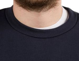 Sweat à col rond décontracté hiver 100% coton pour hommes motif solide épaules tombantes sweats à capuche et sweat-shirts teints unis - Product Image 4