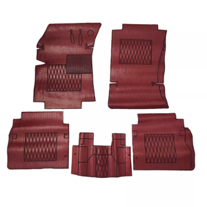 Tappetini in Gomma PONTIAL per Alfa Romeo 164 Lassy 10017 ROSSO ROSSO, Prodotti in Italia - Product Image 1