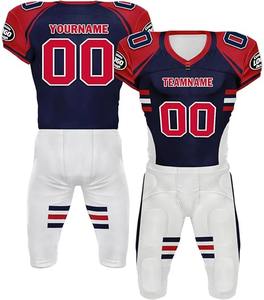 Venta al por mayor de alta calidad de diseño personalizado desgaste de fútbol americano uniformes de fútbol americano sublimación camisetas de fútbol americano - Product Image 6