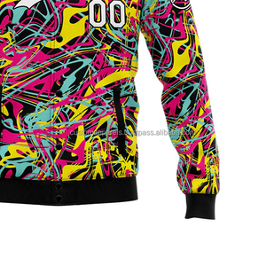 <b>Lightweight</b> Stand Collar Custom Summer Varsity <b>Jacket</b> Breathable Windproof Everyday Wear Front Embroidery Decoration 100% Wool - Product Image 6