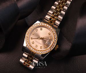 นาฬิกาเพชรเย็นแบบสวิสสไตล์เซเลบริตี้นาฬิกาหรูกล่องเพชรแวววาวสวยงาม - Product Image 5