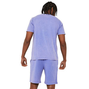 Ensemble Streetwear été 100% coton pour hommes T-shirt et short surdimensionnés à col rond Logo personnalisé Style décontracté respirant - Product Image 2