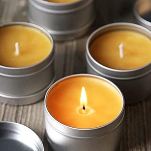 Metal Round Polished <b>Candle</b> <b>Holder</b> Wax Tin Cans with Lids Seamless <b>Candle</b> Tins for <b>Candles</b> Storage Gift - Product Image 2